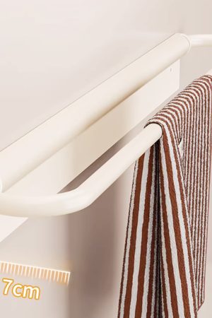 Dr.wood-Towel racks,Self Adhesive Towel Bar, 16 Inch Towel Racks for Bathroom Wall Mounted Towel Hanger for Kitchen, No Drill or Screw-Mounted Towel Holder